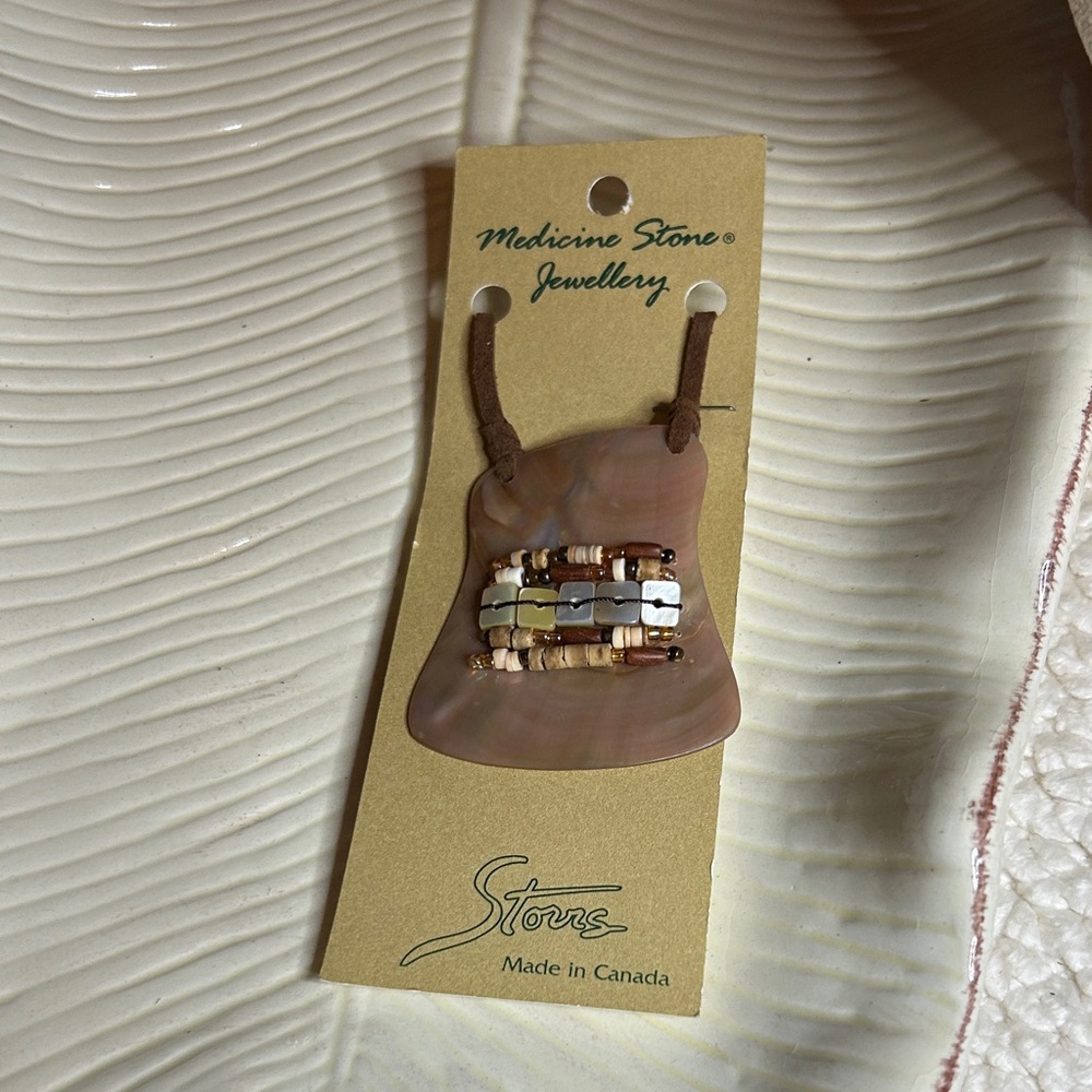NWT Medicine Stone Jewellery Necklace Indian Cooper made in Canada